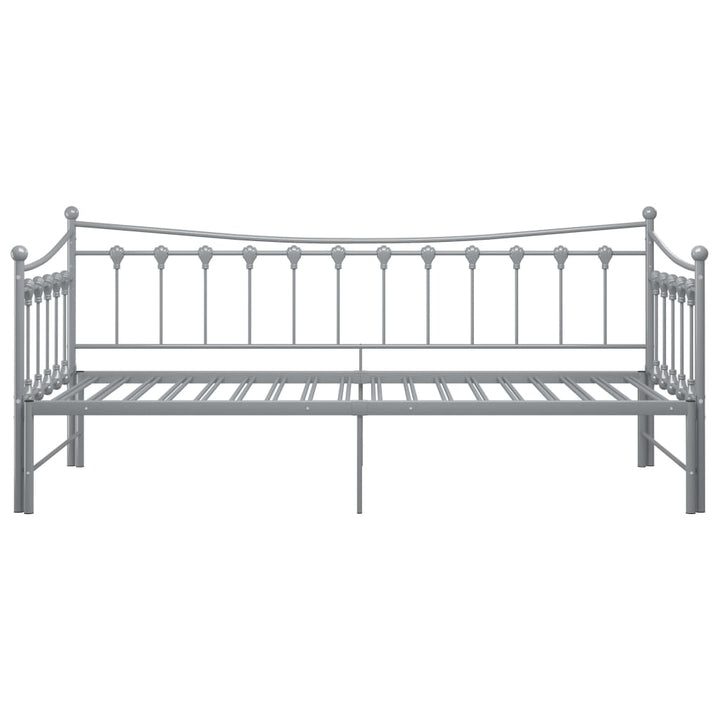 sengestel til udtræksseng 90x200 cm metal grå