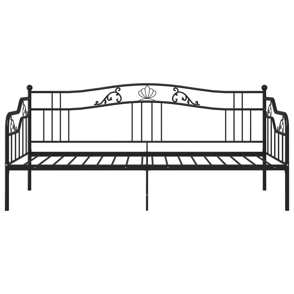 sengestel til sovesofa 90x200 cm metal sort