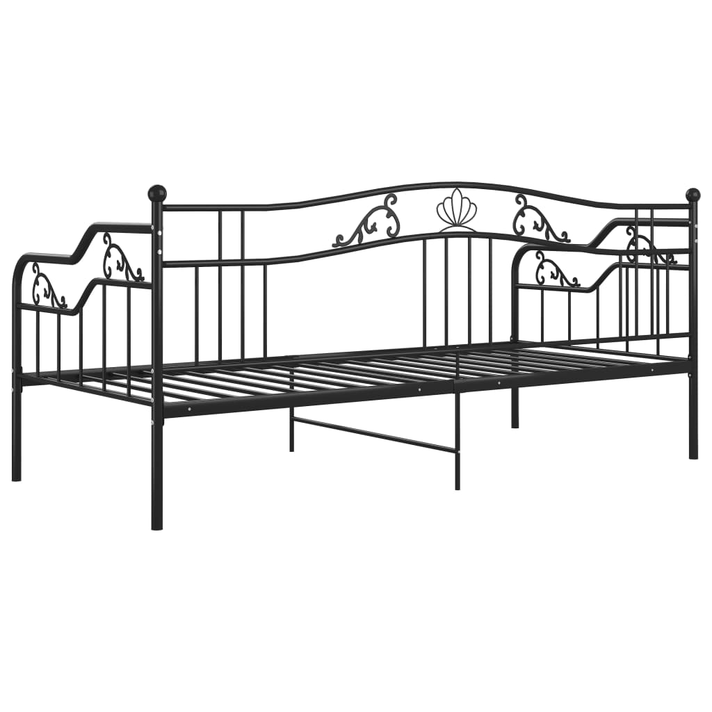 sengestel til sovesofa 90x200 cm metal sort