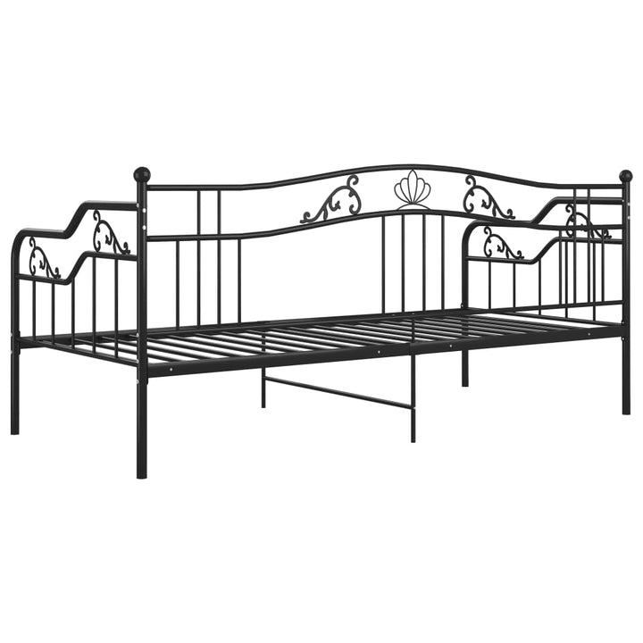 sengestel til sovesofa 90x200 cm metal sort