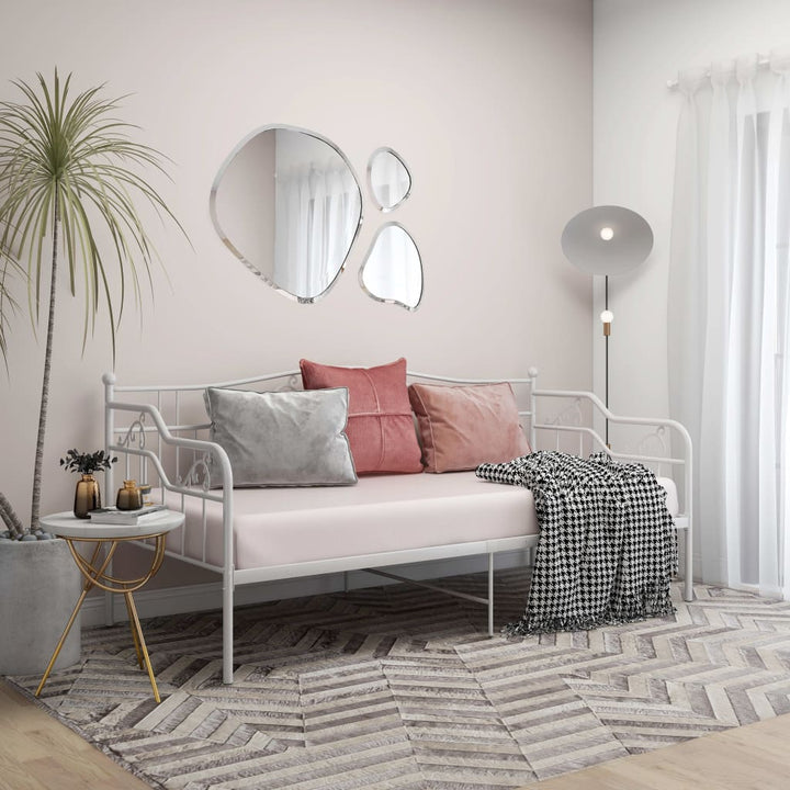 sengestel til sovesofa 90x200 cm metal hvid