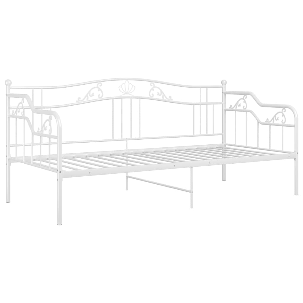 sengestel til sovesofa 90x200 cm metal hvid