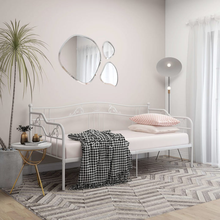 sengestel til sovesofa 90x200 cm metal hvid