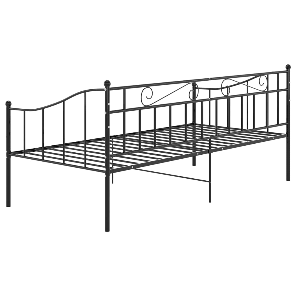 sengestel til sovesofa 90x200 cm metal sort