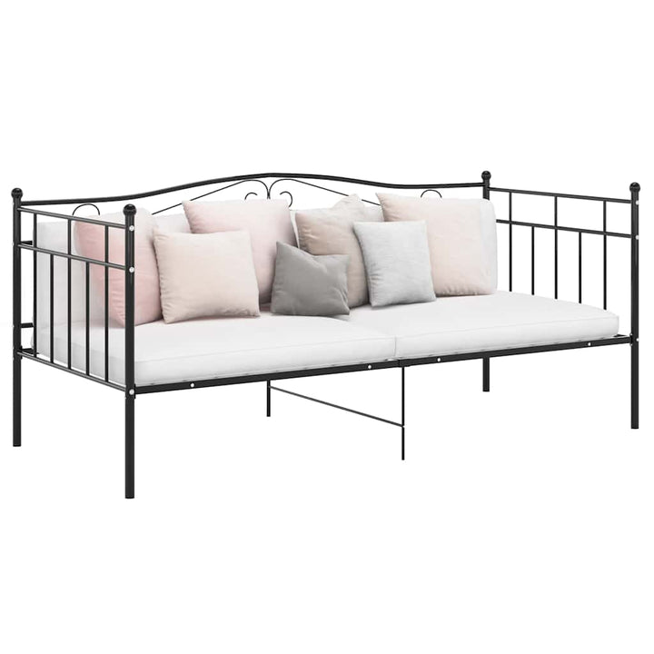 sengestel til sovesofa 90x200 cm metal sort