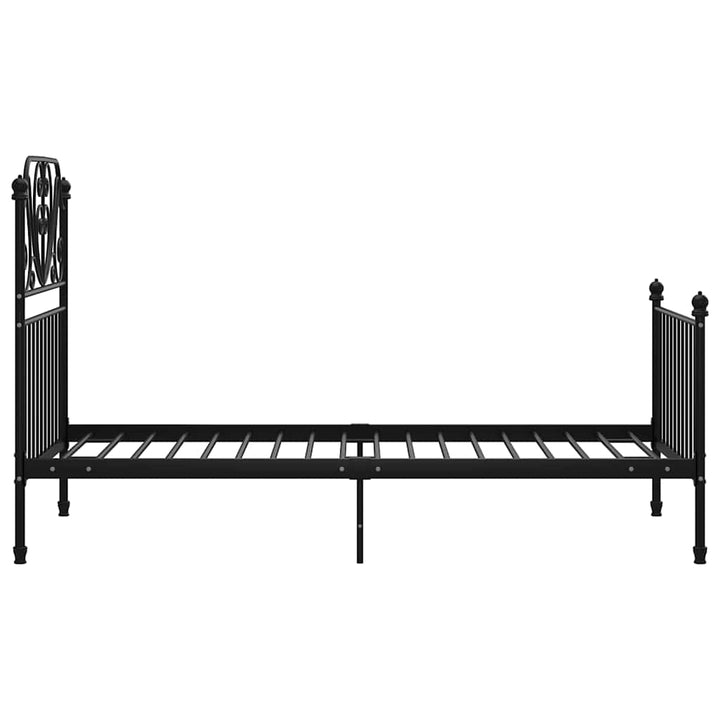 sengestel 100x200 cm metal sort