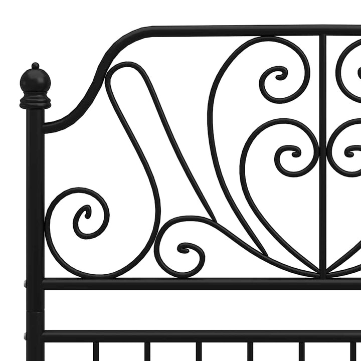 sengestel 100x200 cm metal sort