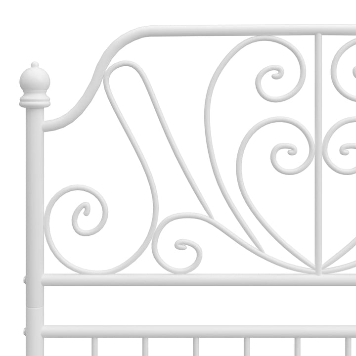 sengestel 100x200 cm metal hvid