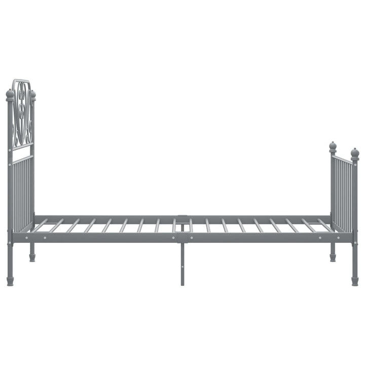 sengestel 100x200 cm metal grå