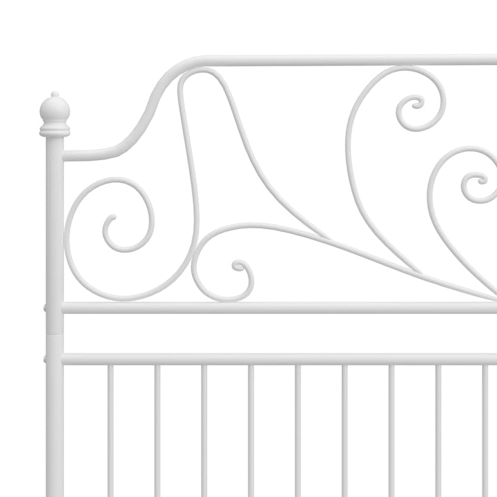 sengestel 140x200 cm metal hvid