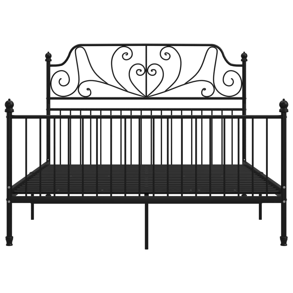 sengestel 160x200 cm metal sort
