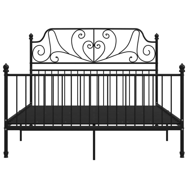 sengestel 160x200 cm metal sort