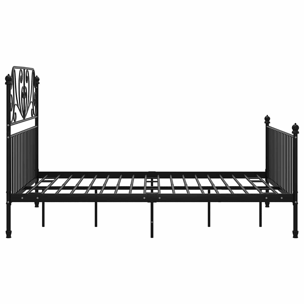 sengestel 160x200 cm metal sort