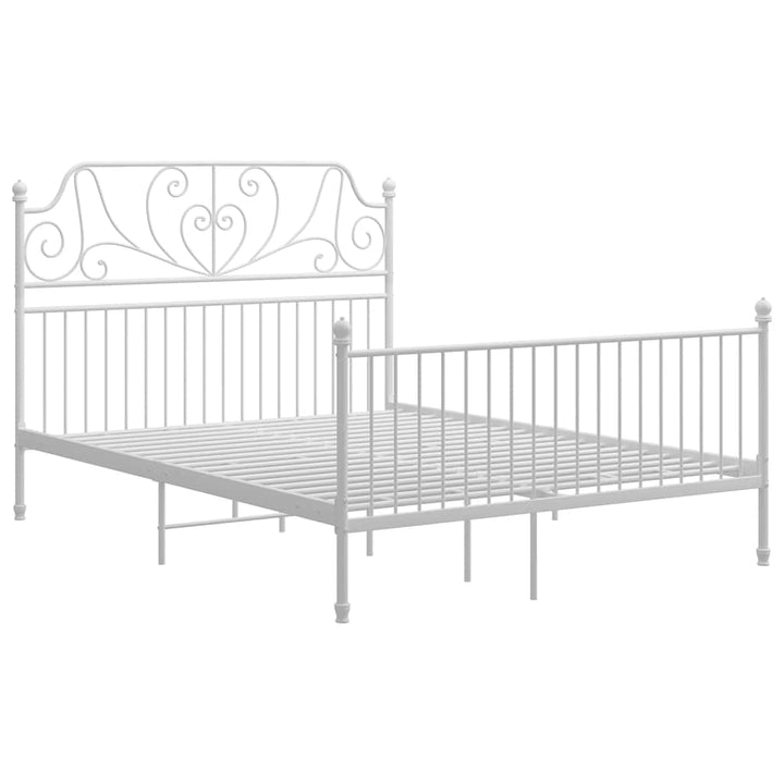 sengestel 160x200 cm metal hvid