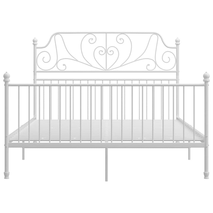 sengestel 160x200 cm metal hvid