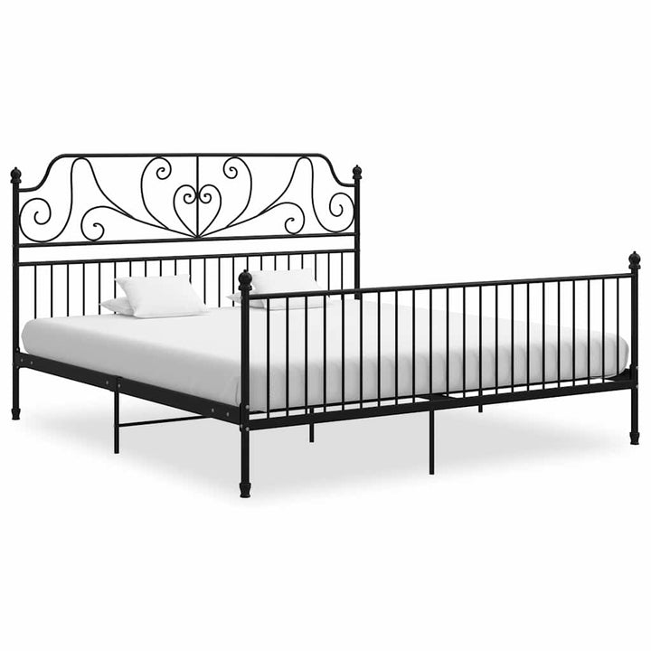 sengestel 180x200 cm metal sort