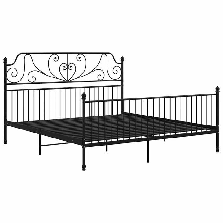 sengestel 180x200 cm metal sort