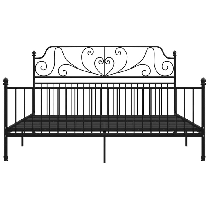 sengestel 180x200 cm metal sort