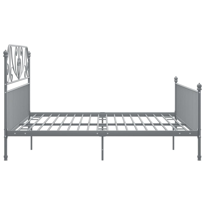 sengestel 200x200 cm metal grå