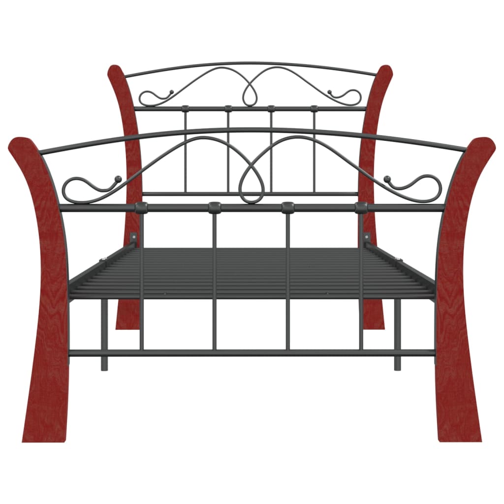 sengeramme 90x200 cm metal sort