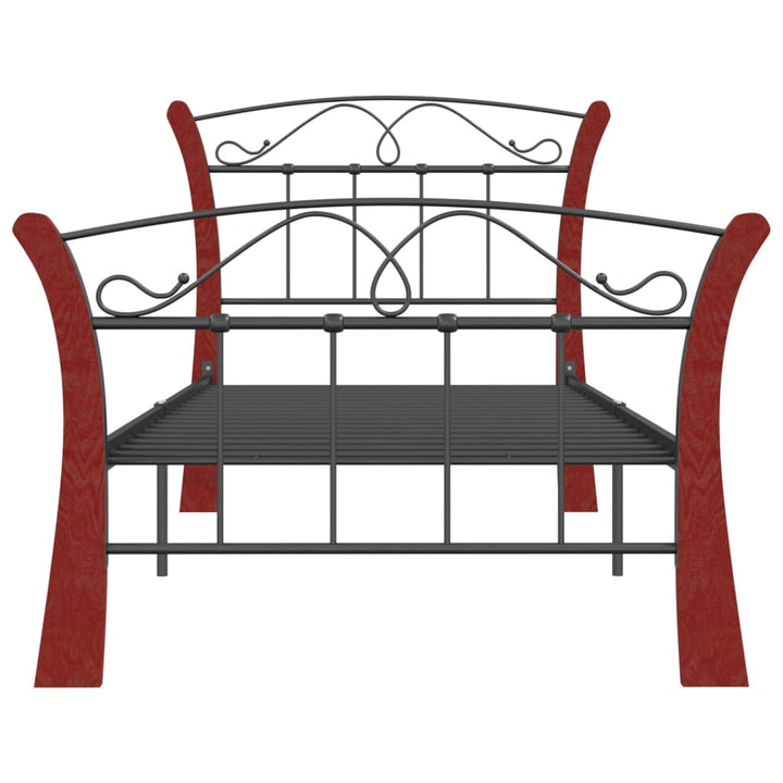 sengeramme 90x200 cm metal sort