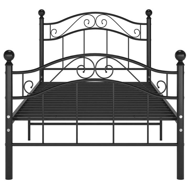 sengestel 100x200 cm metal sort