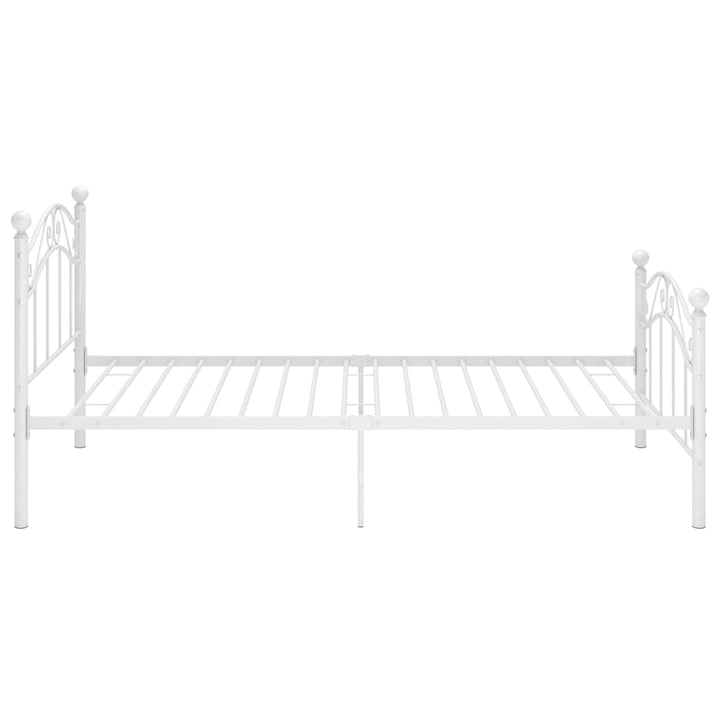 sengestel 100x200 cm metal hvid