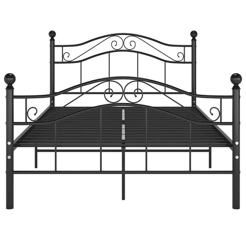 sengestel 120x200 cm metal sort