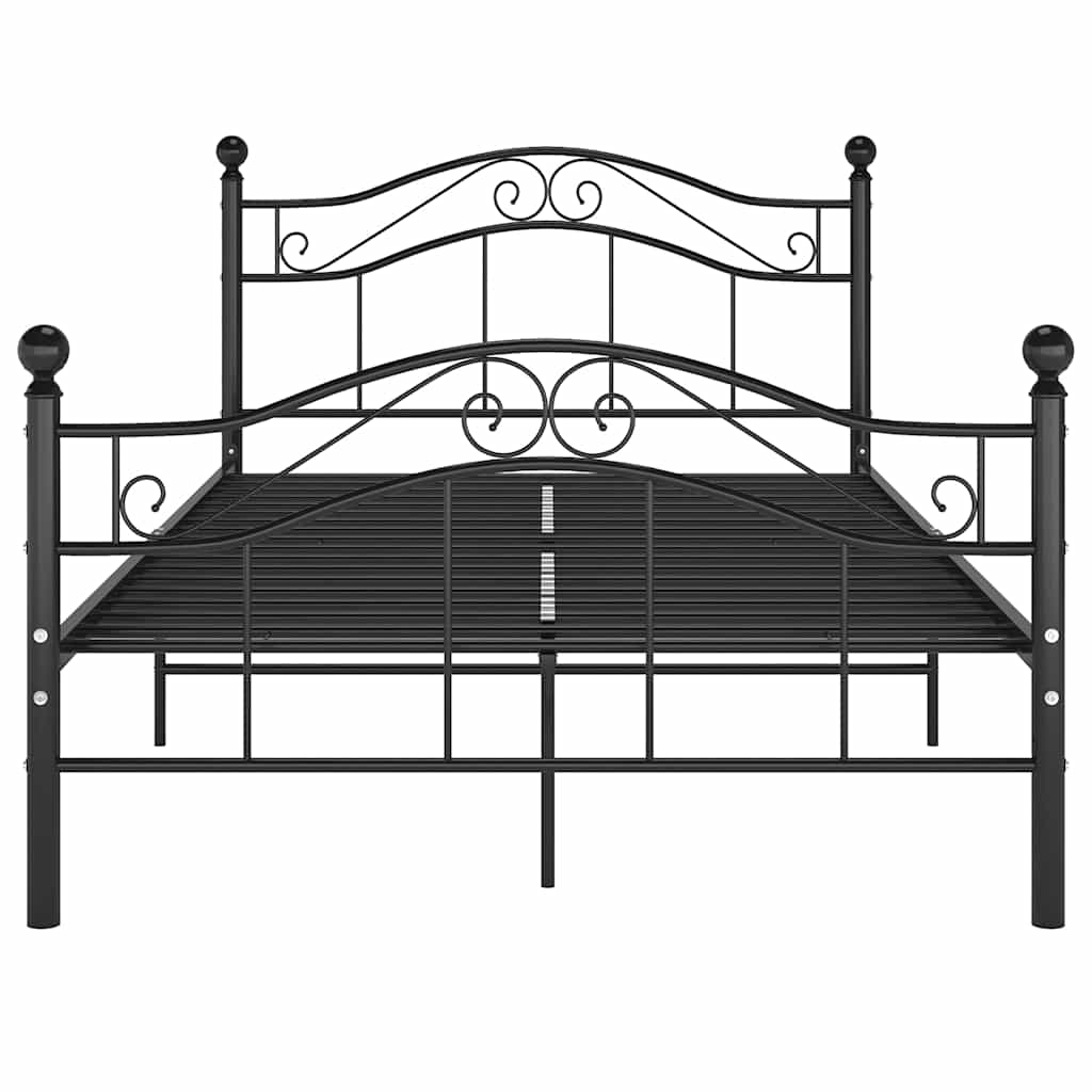 sengestel 120x200 cm metal sort