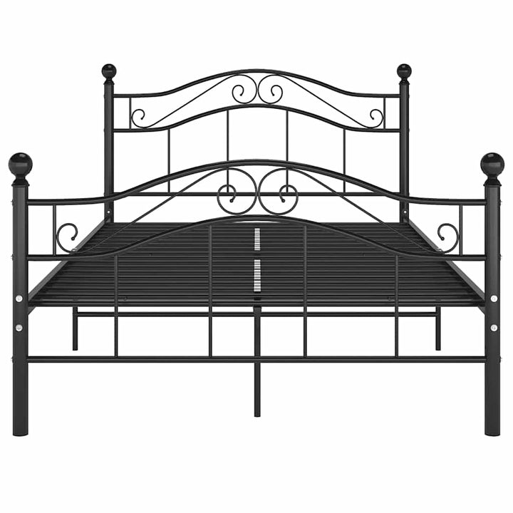 sengestel 120x200 cm metal sort