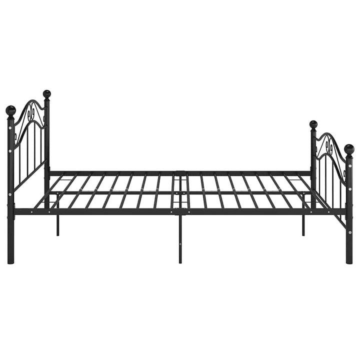 sengestel 120x200 cm metal sort