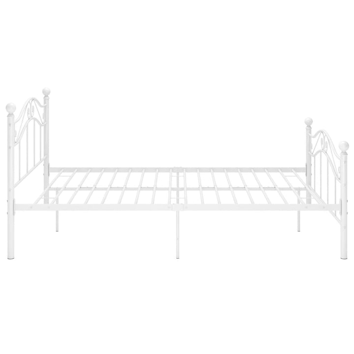 sengestel 120x200 cm metal hvid
