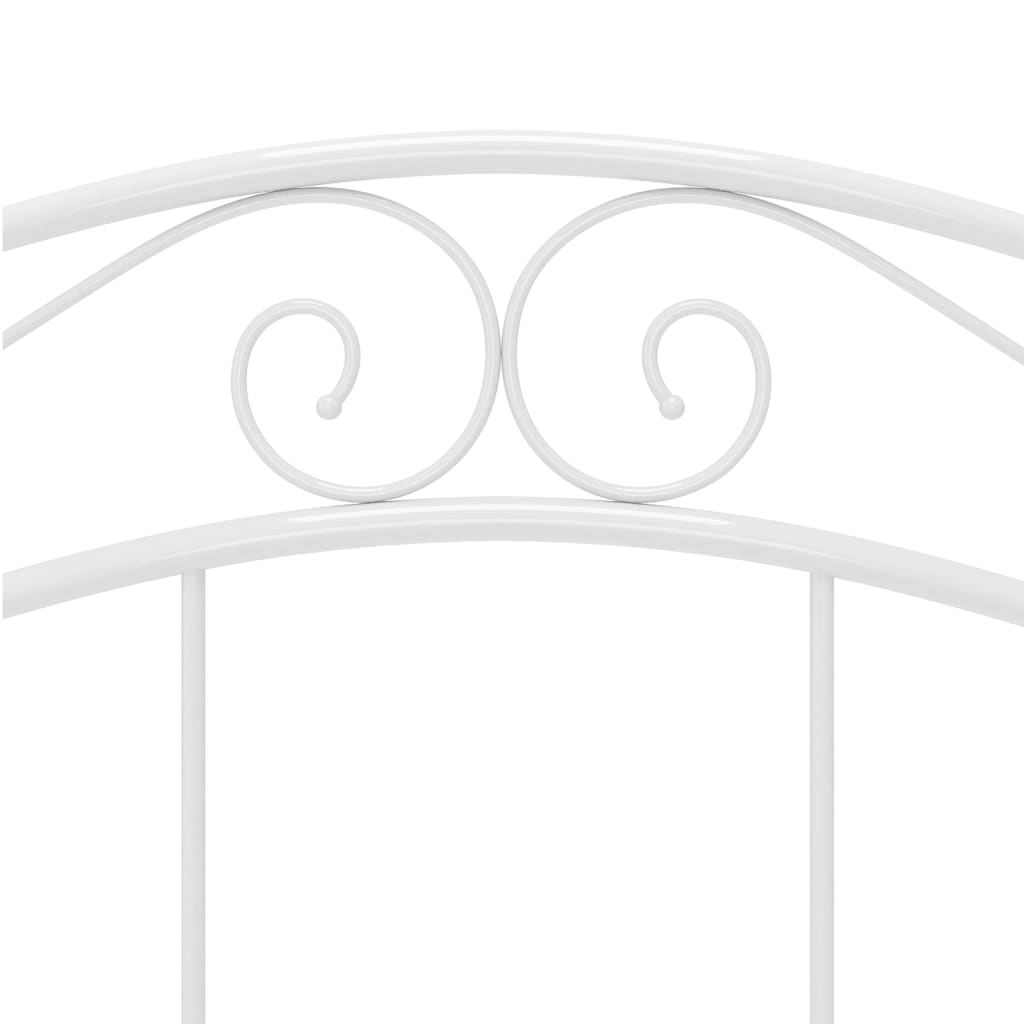 sengestel 120x200 cm metal hvid