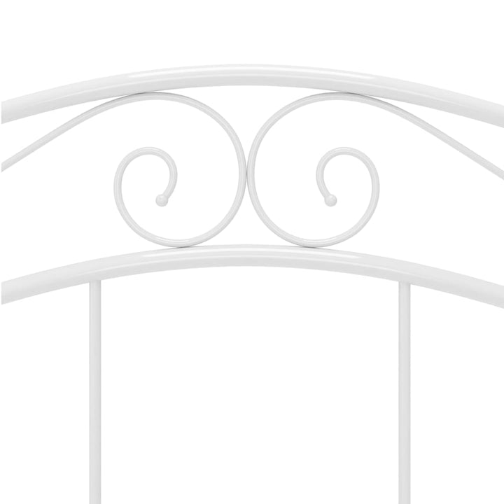 sengestel 120x200 cm metal hvid