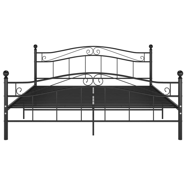 sengestel 140x200 cm metal sort
