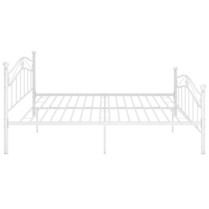 sengestel 180x200 cm metal hvid