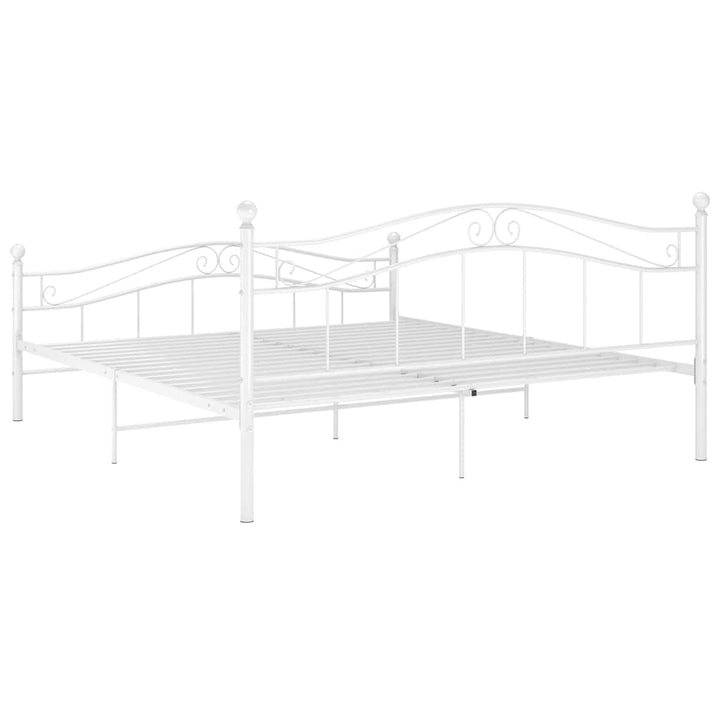 sengestel 180x200 cm metal hvid