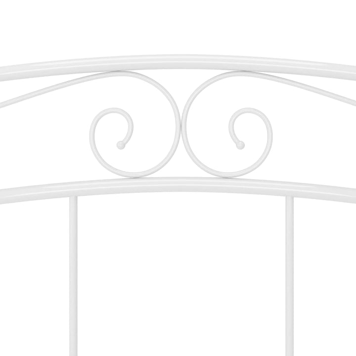 sengestel 180x200 cm metal hvid