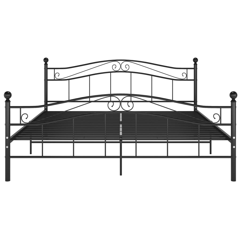 sengestel 200x200 cm metal sort