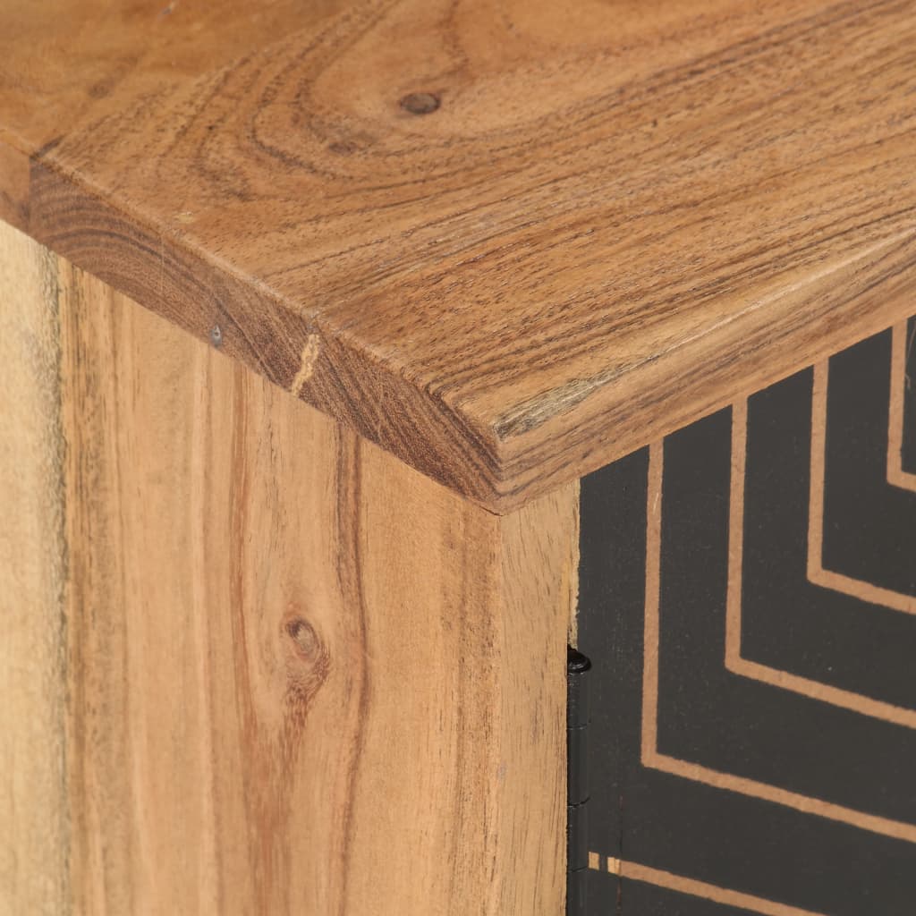 tv-skab 115x30x39 cm massivt akacietræ