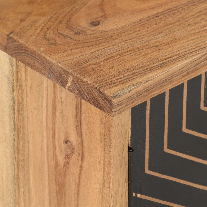 tv-skab 115x30x39 cm massivt akacietræ