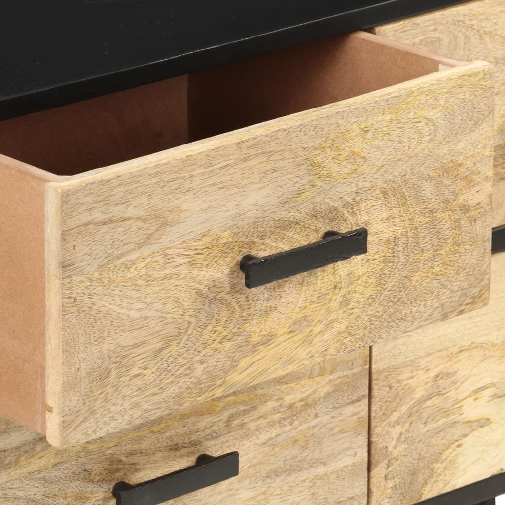skænk 110x33x64 cm massivt mangotræ