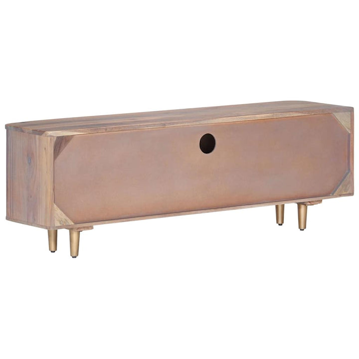 tv-skab 118x30x40 cm massivt akacietræ