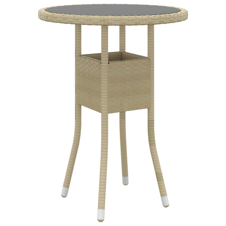 loungesæt til haven 5 dele polyrattan beige
