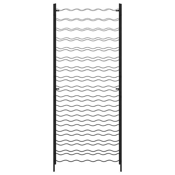 vinreol til 96 flasker jern sort