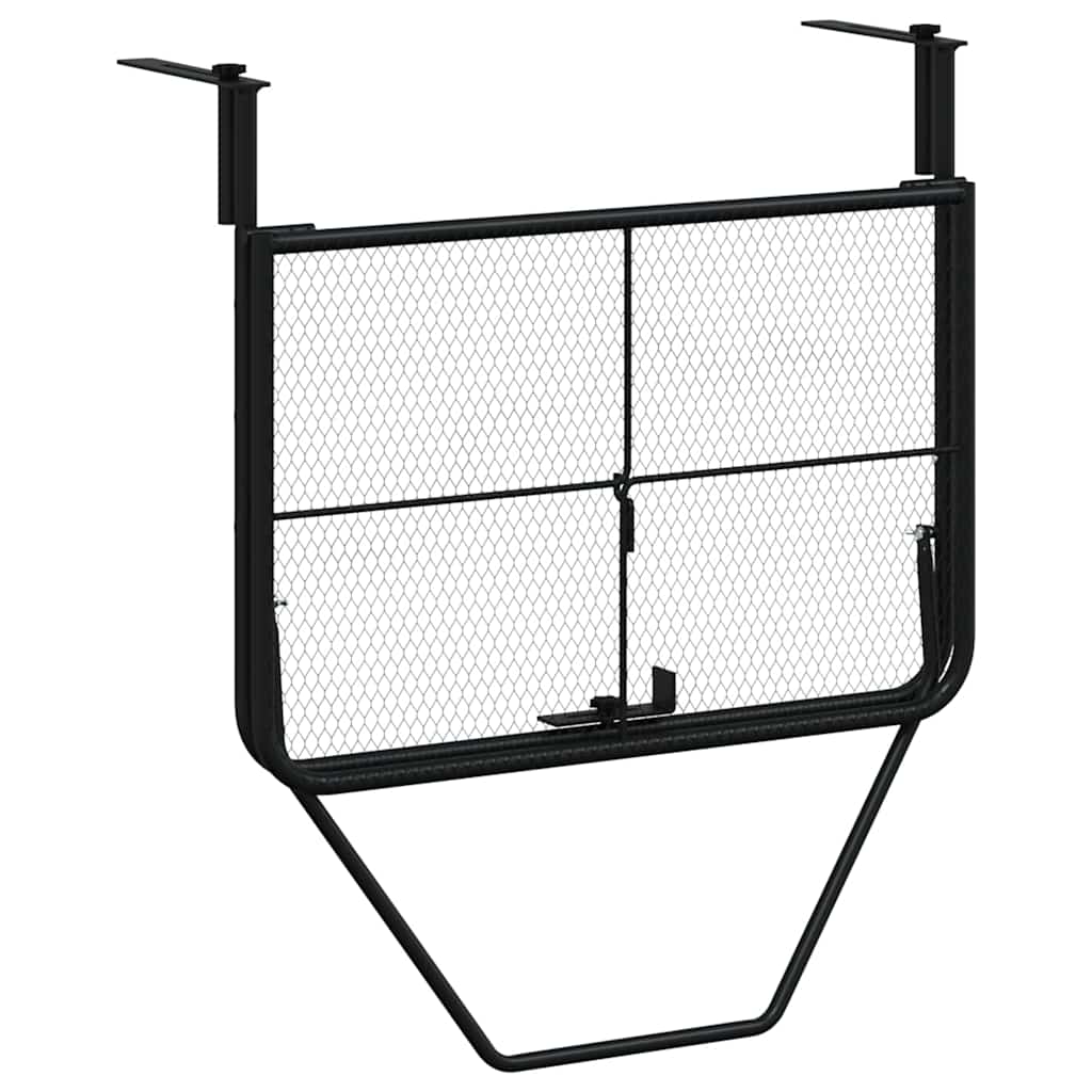 altanbord 60x40 cm stål sort