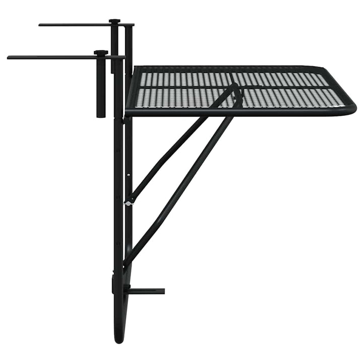 altanbord 60x40 cm stål sort