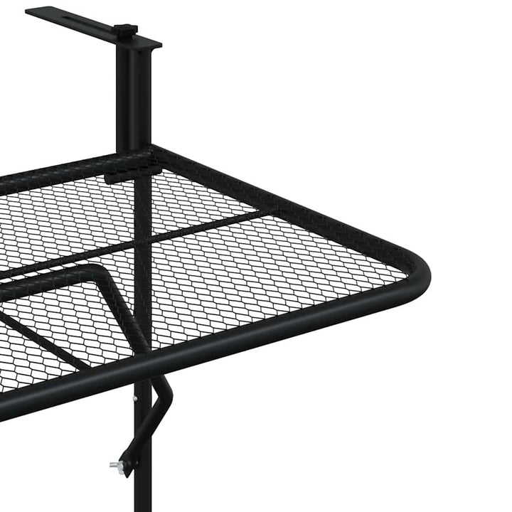 altanbord 60x40 cm stål sort