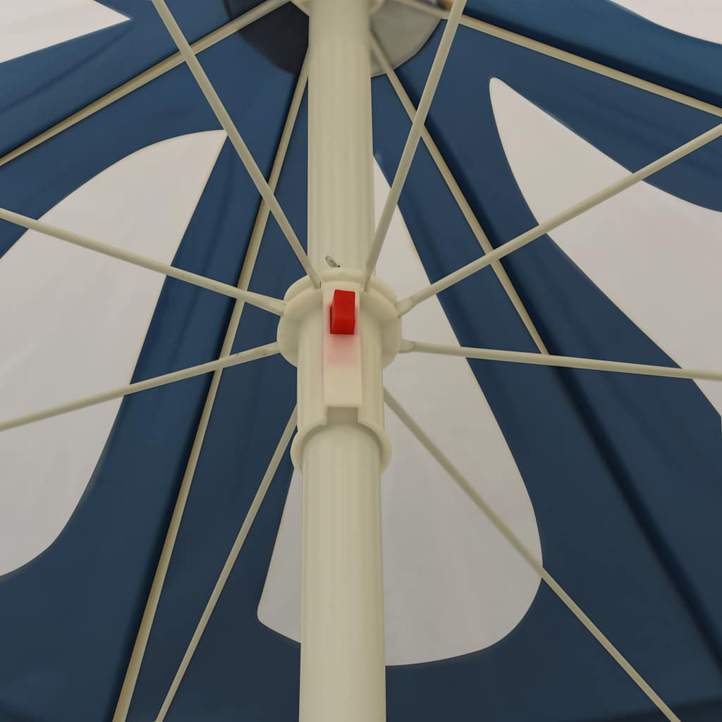 parasol 180 cm stålstang blå