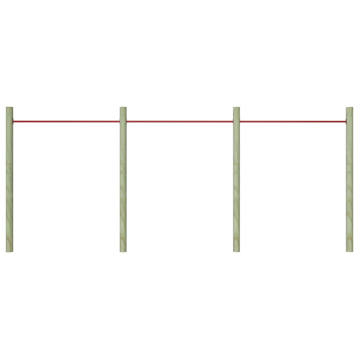 kolbøttestang 3 stk. 125 cm stål rød